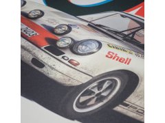 Automobilist Posters | Porsche 911R - Tour de France - 1969 - White | Limited Edition 4