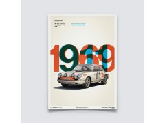 Porsche 911R - White - Tour de France - 1969 - Limited Poster