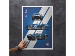 Automobilist Posters | Shelby-Ford AC Cobra Mk III - 1965 - Blue | Limited Edition 5