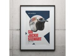 Automobilist Posters | Sir Jackie Stewart - Helmet - 1969 | Unlimited Edition 2