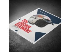 Automobilist Posters | Sir Jackie Stewart - Helmet - 1969 | Unlimited Edition 3