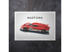 Automobilist Posters | Lotus Type 62-2 - Coachbuilt by Radford - Gold Leaf - 2021 | Limited Edition 5