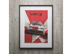 Automobilist Posters | WRC 10 - Toyota - The Official Game Cover | Limited Edition 7