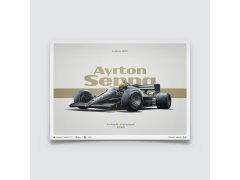 Automobilist Posters | Lotus 97T - Ayrton Senna - Tribute - Estoril - 1985 - Horizontal | Limited Edition