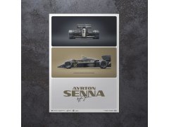 Automobilist Posters | Lotus 97T - Ayrton Senna - The First Win - Estoril - 1985 | Limited Edition 8