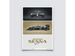 Automobilist Posters | Lotus 97T - Ayrton Senna - The First Win - Estoril - 1985 | Limited Edition