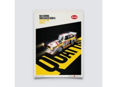 Automobilist Posters | Audi Quattro S1 - Walter Röhrl & Christian Geistdörfer - Shadow - San Remo - 1985 | Limited Edition