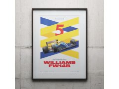 Automobilist Posters | Williams Racing - Red Five - F1® World Drivers´ & Constructors´ Champion - 1992 | Limited Edition 4
