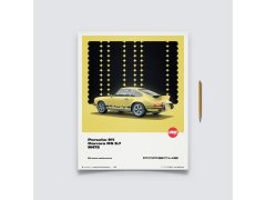 Automobilist Posters | Porsche 911 RS - 50th Anniversary - 1973 - Yellow, Classic Edition, 40 x 50 cm
