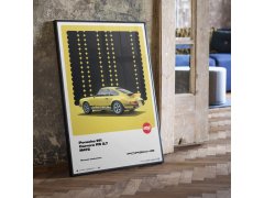 Automobilist Posters | Porsche 911 Carrera RS 2.7 - 50th Anniversary - 1973 - Yellow, Mini Edition, 21 x 30 cm 6