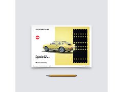 Automobilist Posters | Porsche 911 Carrera RS 2.7 - 50th Anniversary - 1973 - Yellow, Mini Edition, 21 x 30 cm 8