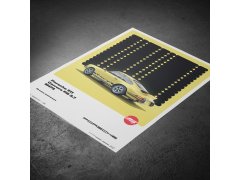Automobilist Posters | Porsche 911 Carrera RS 2.7 - 50th Anniversary - 1973 - Yellow, Limited Edition of 200, 50 x 70 cm 2
