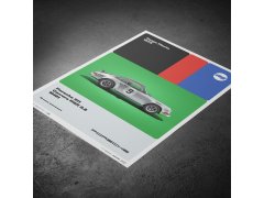 Automobilist Posters | Porsche 911 Carrera RSR 2.8 - 50th Anniversary - Targa Florio - 1973, Mini Edition, 21 x 30 cm 2