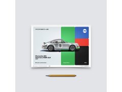 Automobilist Posters | Porsche 911 RSR - 50th Anniversary - Targa Florio - 1973, Mini Edition, 21 x 30 cm