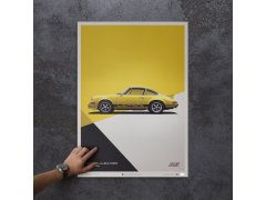 Automobilist Posters | Porsche 911 RS - 1973 - Yellow, Mini Edition, 21 x 30 cm 5