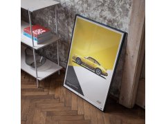 Automobilist Posters | Porsche 911 RS - 1973 - Yellow, Mini Edition, 21 x 30 cm 7