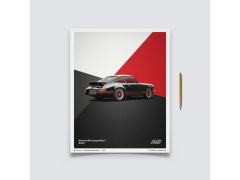 Automobilist Posters | Porsche 911 RS - 1973 - Black, Classic Edition, 40 x 50 cm