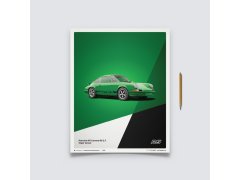 Automobilist Posters | Porsche 911 RS - 1973 - Green, Classic Edition, 40 x 50 cm