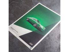 Automobilist Posters | Porsche 911 RS - 1973 - Green, Mini Edition, 21 x 30 cm 3