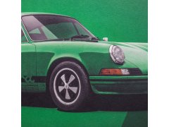 Automobilist Posters | Porsche 911 RS - 1973 - Green, Mini Edition, 21 x 30 cm 4