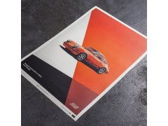 Automobilist Posters | Porsche 911 RS - 1973 - Orange, Mini Edition, 21 x 30 cm 3