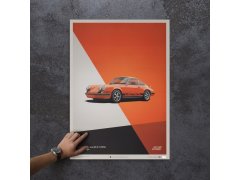 Automobilist Posters | Porsche 911 RS - 1973 - Orange, Mini Edition, 21 x 30 cm 5