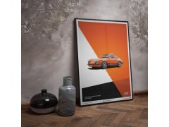 Automobilist Posters | Porsche 911 RS - 1973 - Orange, Mini Edition, 21 x 30 cm 6