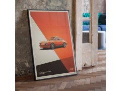 Automobilist Posters | Porsche 911 RS - 1973 - Orange, Mini Edition, 21 x 30 cm 7