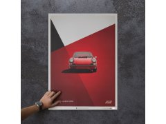 Automobilist Posters | Porsche 911 RS - 1973 - Red, Mini Edition, 21 x 30 cm 5