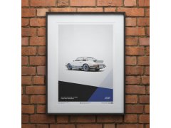 Automobilist Posters | Porsche 911 RS - 1973 - White, Mini Edition, 21 x 30 cm 2