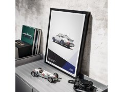Automobilist Posters | Porsche 911 RS - 1973 - White, Mini Edition, 21 x 30 cm 10