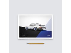 Automobilist Posters | Porsche 911 RS - 1973 - White, Mini Edition, 21 x 30 cm