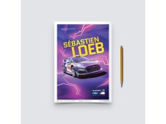 Automobilist Posters | M-Sport - Ford Puma Hybrid Rally1 - Sébastien Loeb - 2022, Mini Edition, 21 x 30 cm