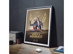 Automobilist Posters | Oracle Red Bull Racing - Make It A Double - Max Verstappen - 2022 F1® World Drivers´ Champion, Limited Edition of 2022, 50 x 70 cm 3