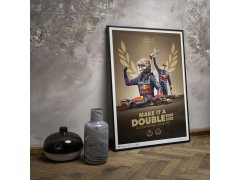 Automobilist Posters | Oracle Red Bull Racing - Make It A Double - Max Verstappen - 2022 F1® World Drivers´ Champion, Limited Edition of 2022, 50 x 70 cm 6