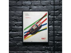 Automobilist Posters | Porsche 911R - BP Racing - Monza - 1967, Mini Edition, 21 x 30 cm 8