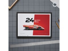 Automobilist Posters | Porsche 917 - Salzburg - 24 Hours of Le Mans - 1970, Mini Edition, 21 x 30 cm 4