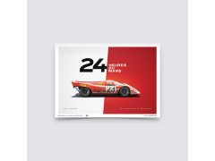 Automobilist Posters | Porsche 917 - Salzburg - 24 Hours of Le Mans - 1970, Mini Edition, 21 x 30 cm