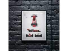 Automobilist Posters | McLaren M23 - James Hunt - Blueprint - Japanese GP - 1976, Mini Edition, 21 x 30 cm 8