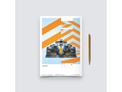 Automobilist Posters | McLaren x Gulf - Lando Norris - 2021, Mini Edition, 21 x 30 cm