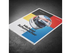 Automobilist Posters | Michael Schumacher - Helmet - 1991, Mini Edition, 21 x 30 cm 6
