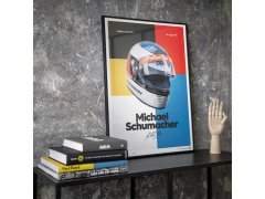 Automobilist Posters | Michael Schumacher - Helmet - 1991, Mini Edition, 21 x 30 cm 7