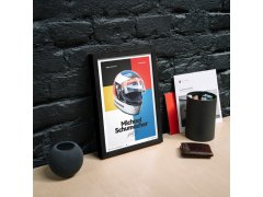 Automobilist Posters | Michael Schumacher - Helmet - 1991, Mini Edition, 21 x 30 cm 10