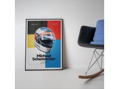 Automobilist Posters | Michael Schumacher - Helmet - 1991, Mini Edition, 21 x 30 cm 2