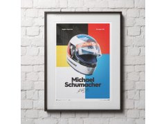 Automobilist Posters | Michael Schumacher - Helmet - 1991, Classic Edition, 40 x 50 cm 3
