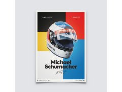 Automobilist Posters | Michael Schumacher - Helmet - 1991, Limited Edition of 200, 50 x 70 cm