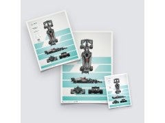 Automobilist Posters | Mercedes-AMG Petronas F1 Team - F1 W12 E Performance - Blueprint - 2021, Mini Edition, 21 x 30 cm 2