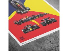 Automobilist Posters | Oracle Red Bull Racing - RB18 - Blueprint - 2022, Mini Edition, 21 x 30 cm 11