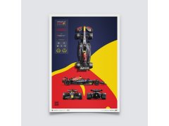 Automobilist Posters | Oracle Red Bull Racing - RB18 - Blueprint - 2022, Limited Edition of 200, 50 x 70 cm
