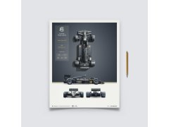 Automobilist Posters | Team Lotus - Type 97T - Blueprint - 1985, Classic Edition, 40 x 50 cm 2